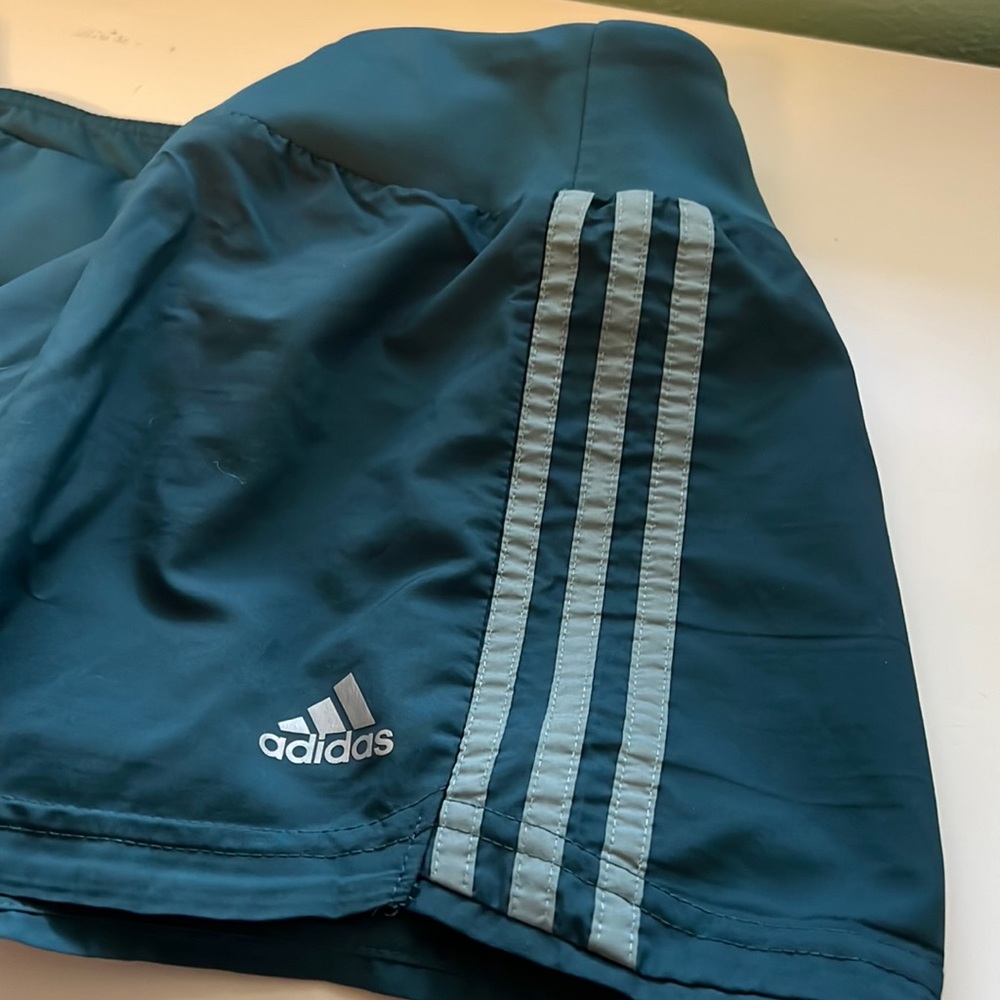 Women’s Adidas Running Shorts - Teal - 2.5” Inseam - Picture 2 of 6